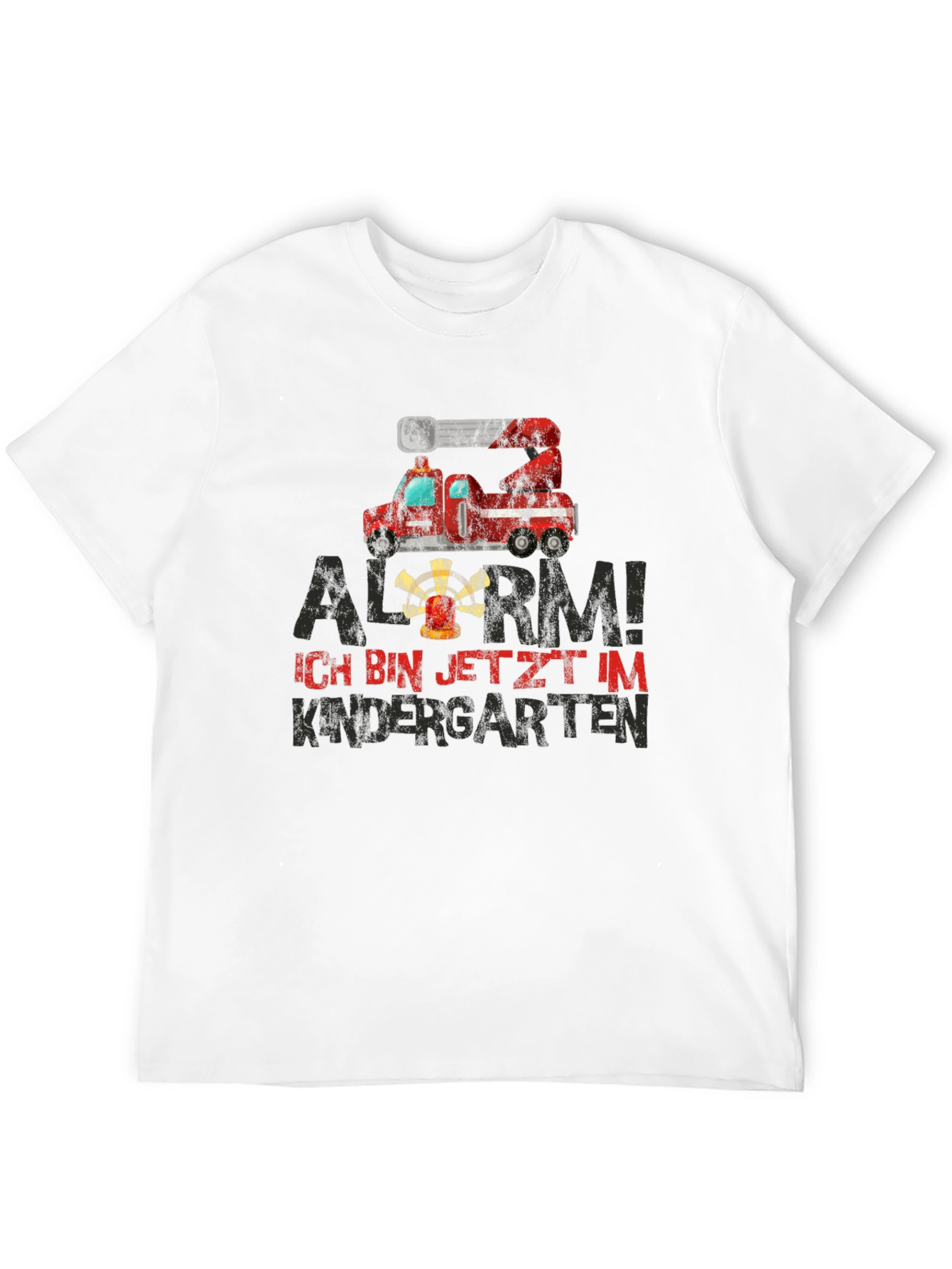 Alarm! Kindergarten Fire Truck T-Shirt