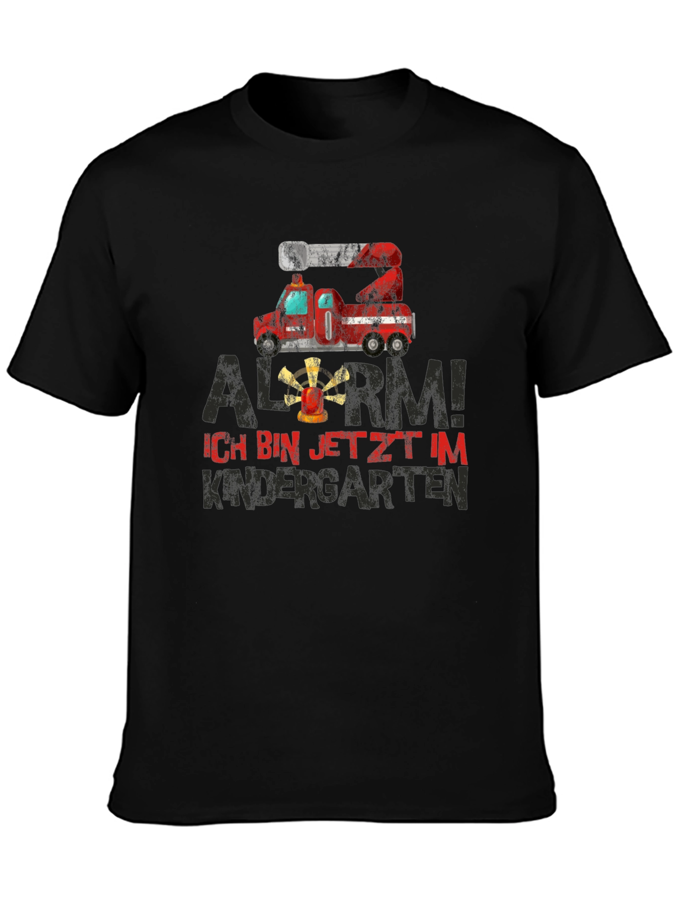 Alarm! Kindergarten Fire Truck T-Shirt
