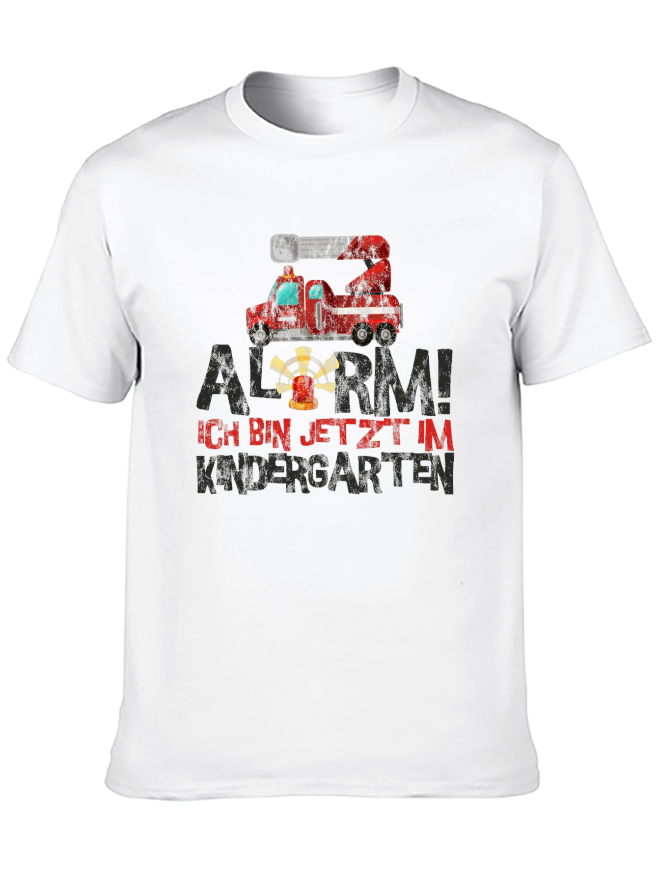 Alarm! Kindergarten Fire Truck T-Shirt