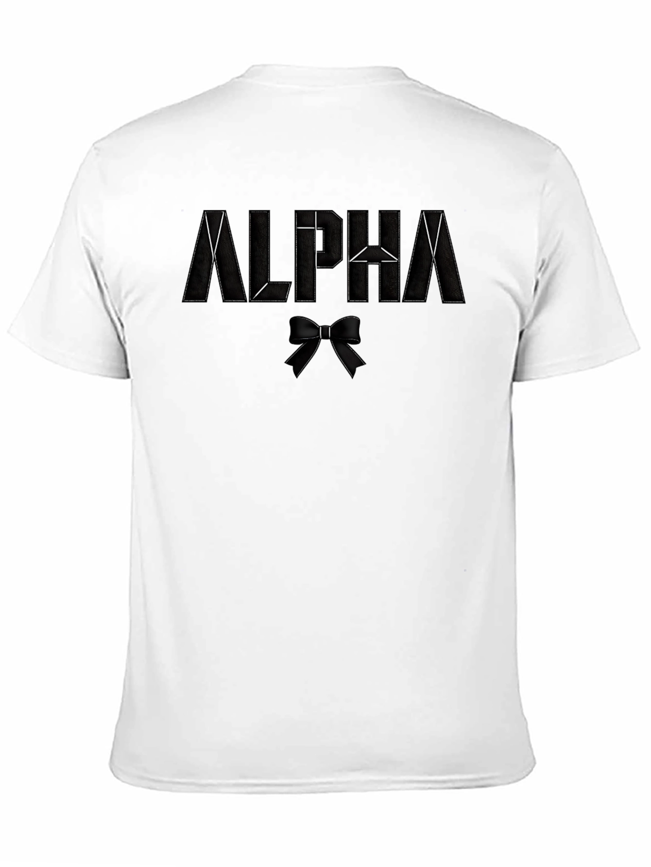 Alpha Bowtie Black T-Shirt | Stylish Casual Wear