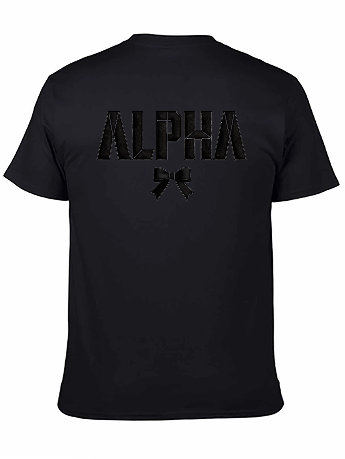Alpha Bowtie Black T-Shirt | Stylish Casual Wear