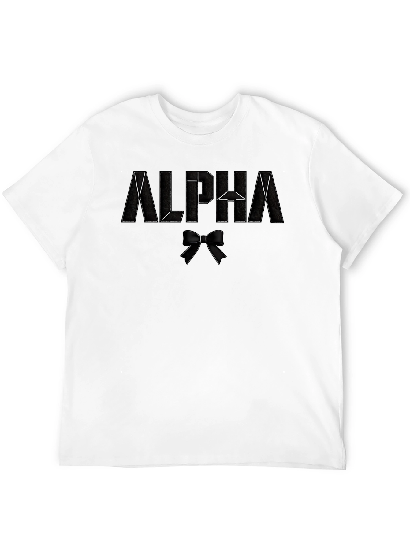 Alpha Bowtie Black T-Shirt | Stylish Casual Wear