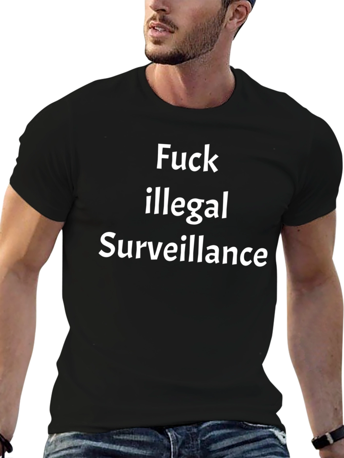 Anti-Surveillance Black T-Shirt