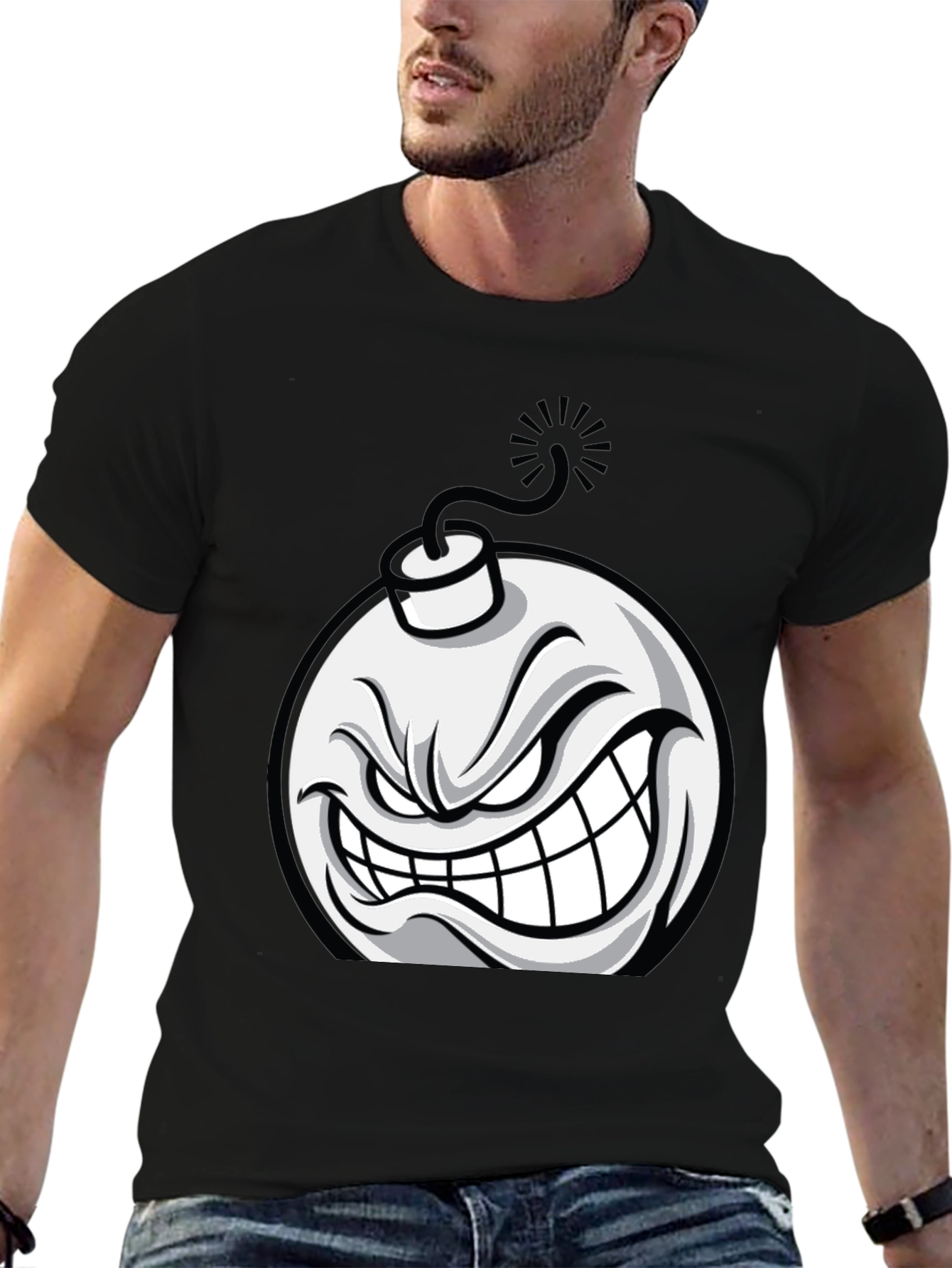 Angry Bomb Graphic T-Shirt