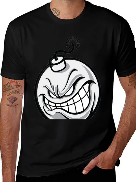 Angry Bomb Graphic T-Shirt