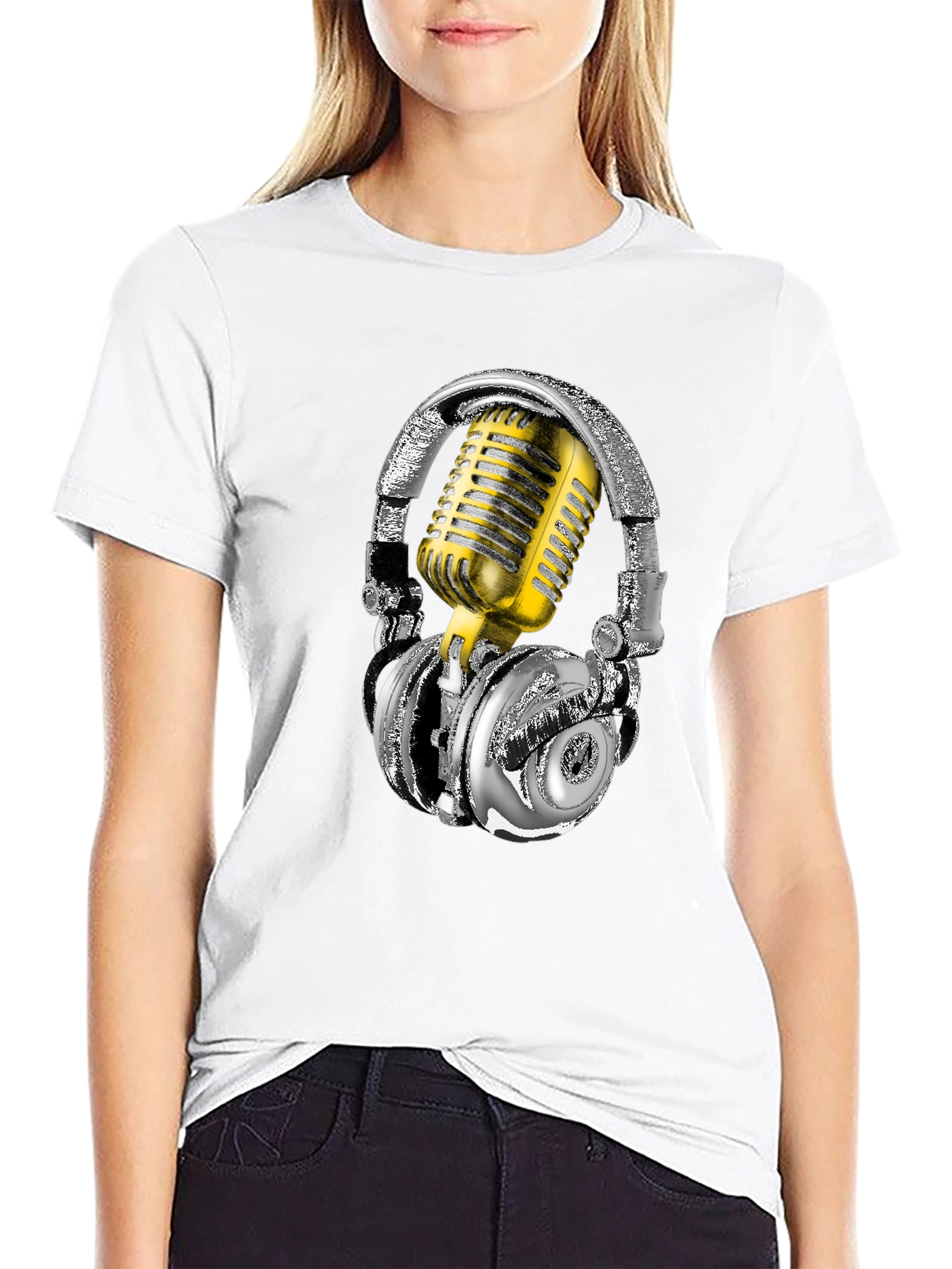 Headphones & Mic Graphic Tee