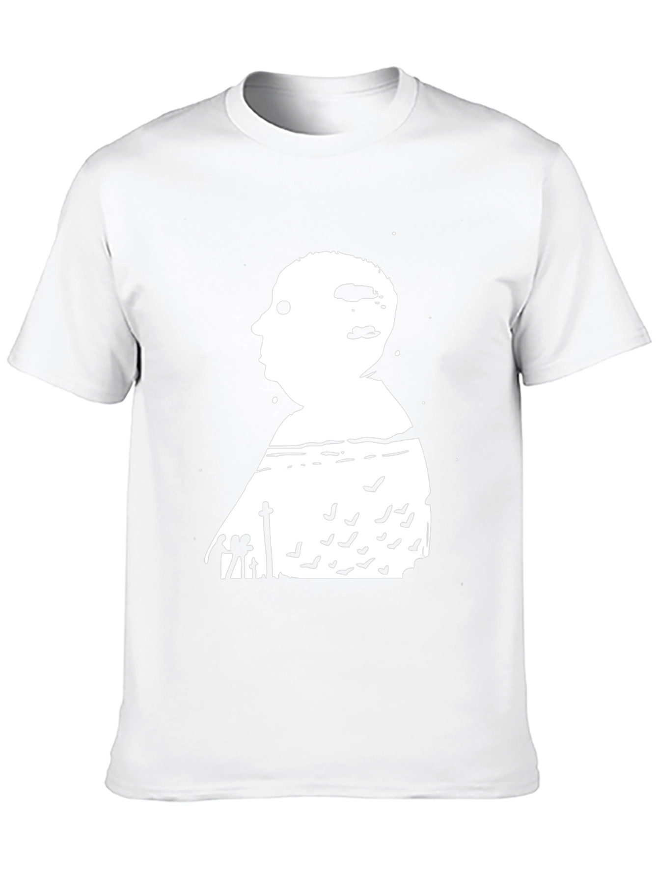 Alfred Hitchcock Silhouette Black T-Shirt