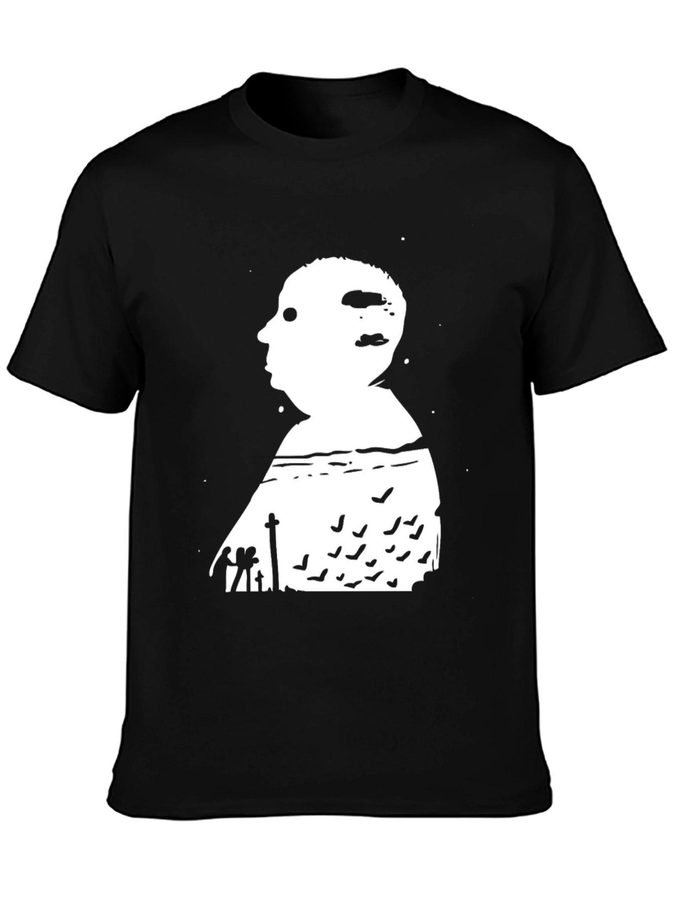 Alfred Hitchcock Silhouette Black T-Shirt