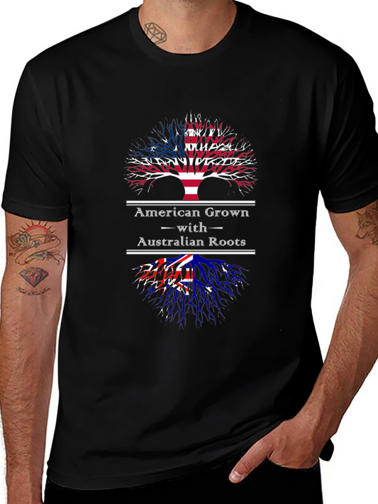 American Grown with Australian Roots T-Shirt