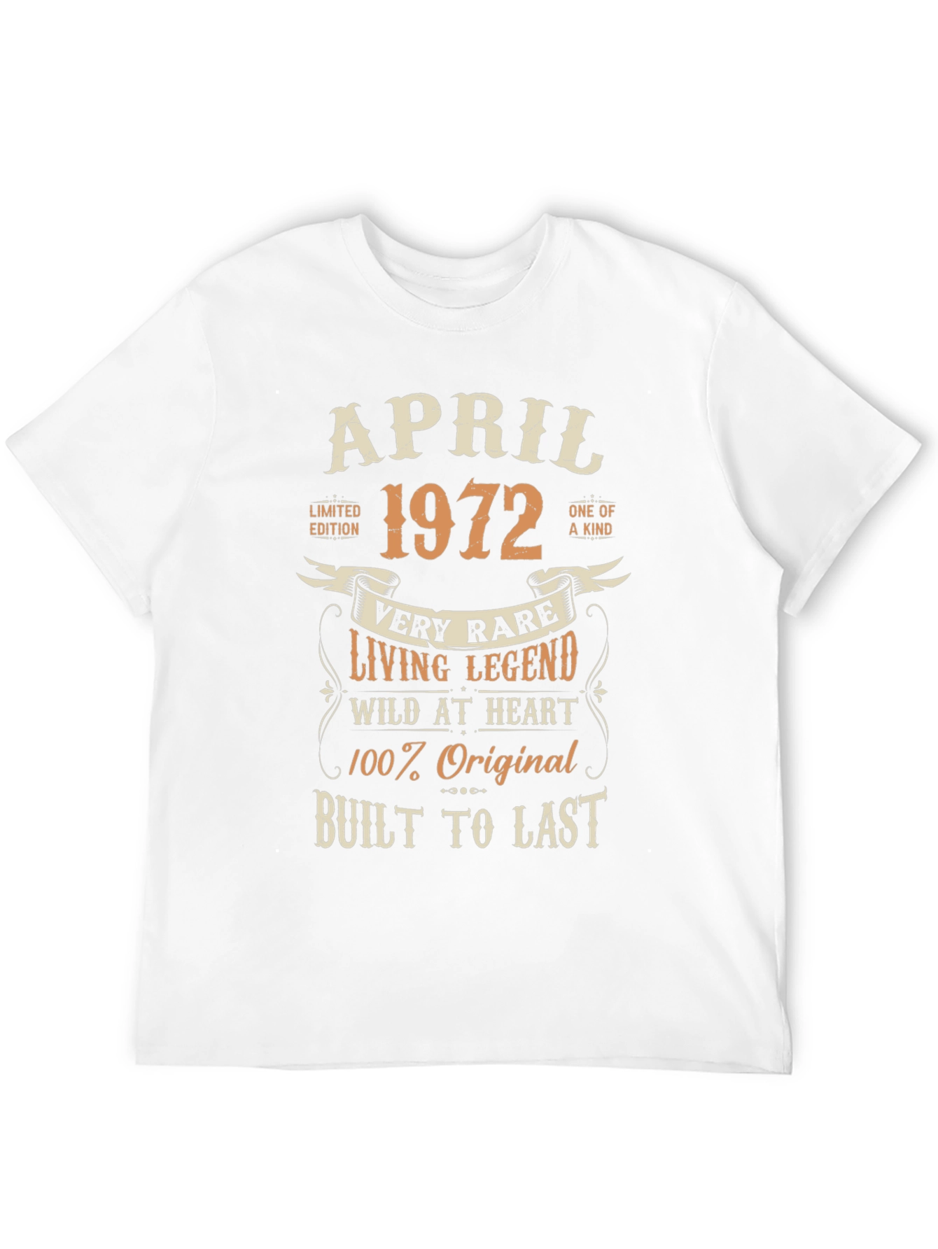 April 1972 Birthday T-Shirt - Limited Edition Legend
