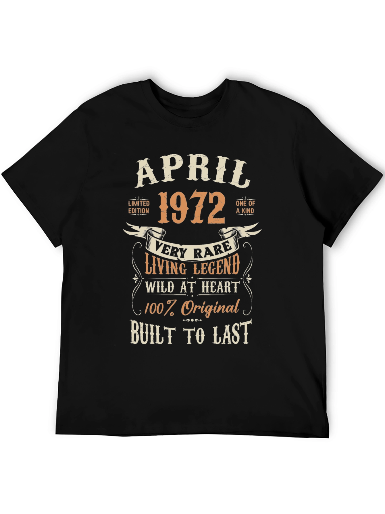 April 1972 Birthday T-Shirt - Limited Edition Legend