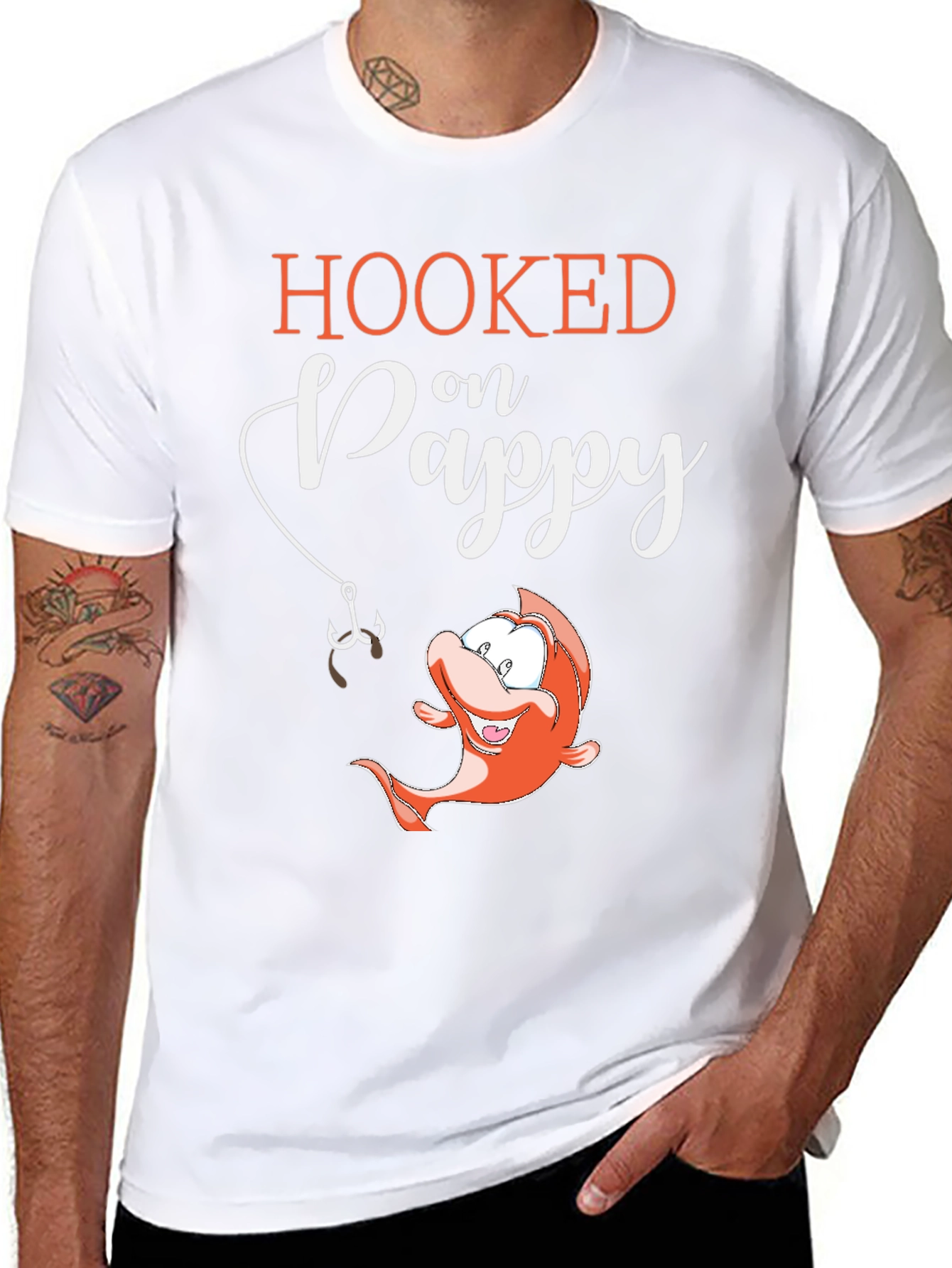 Hooked on Pappy Mens T-Shirt