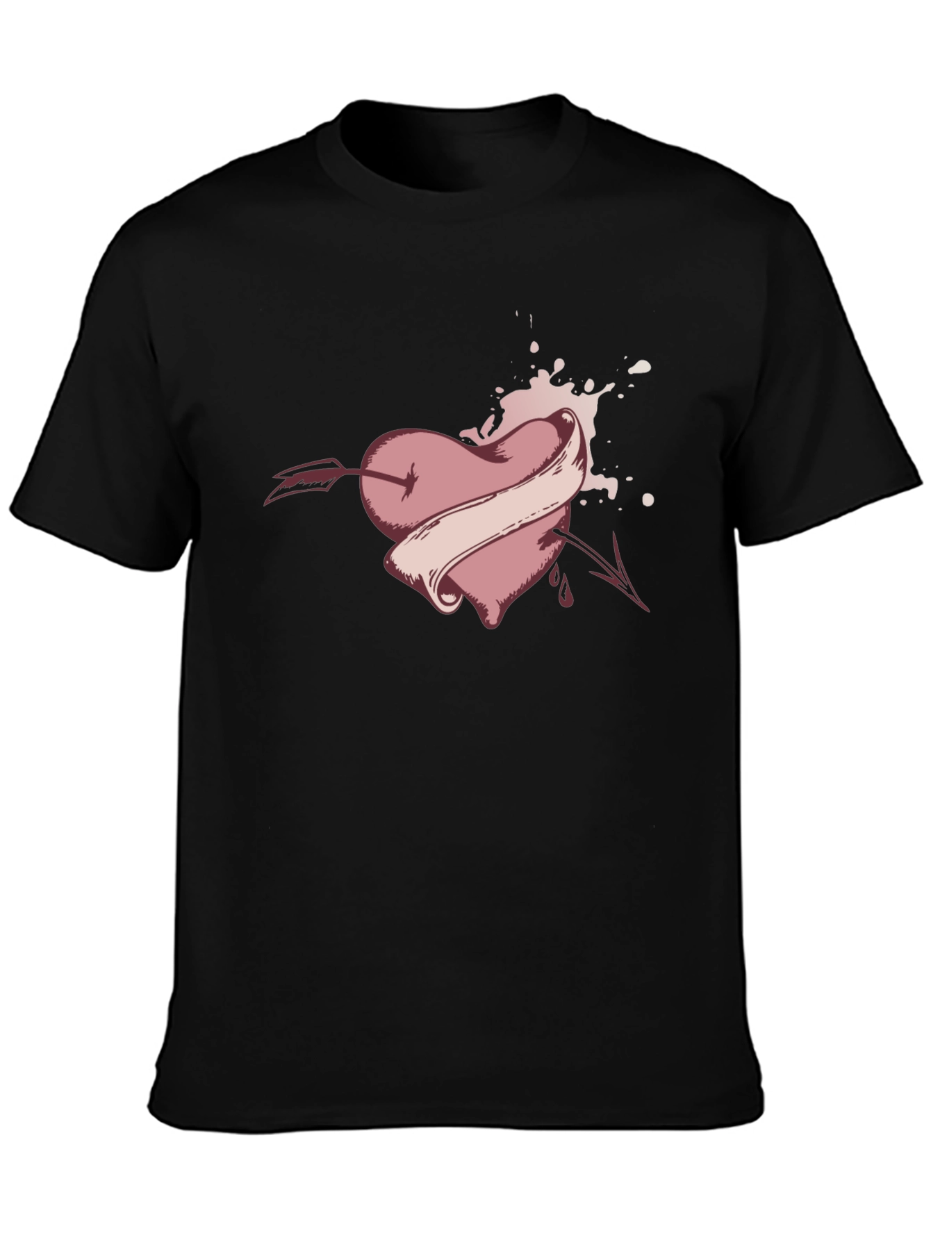 Heart Arrow Tattoo Graphic Tee
