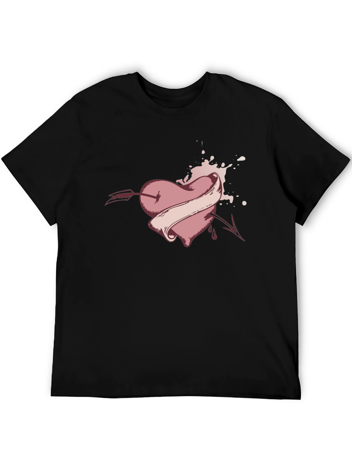 Heart Arrow Tattoo Graphic Tee