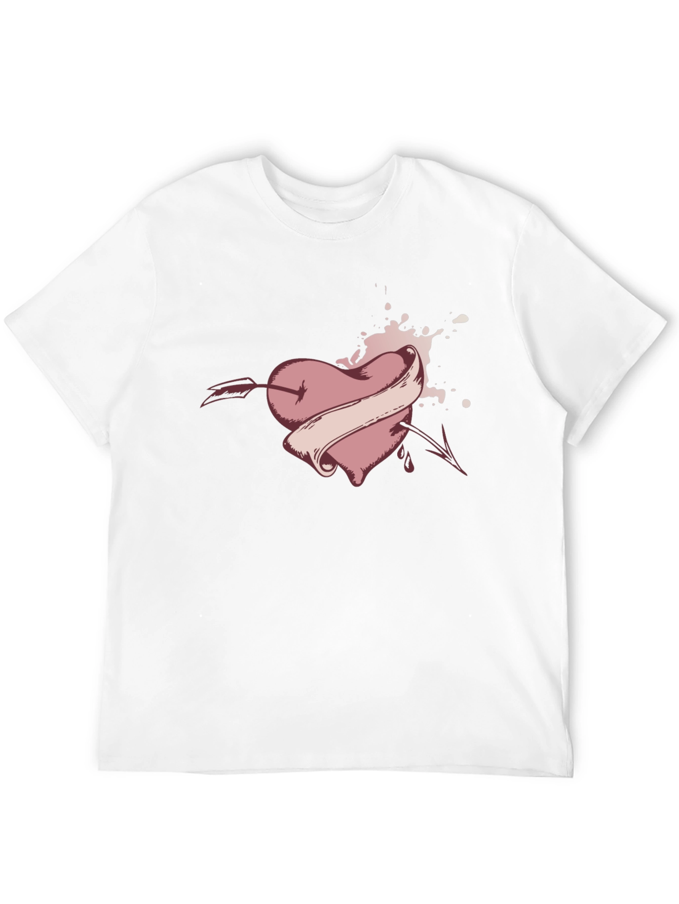 Heart Arrow Tattoo Graphic Tee