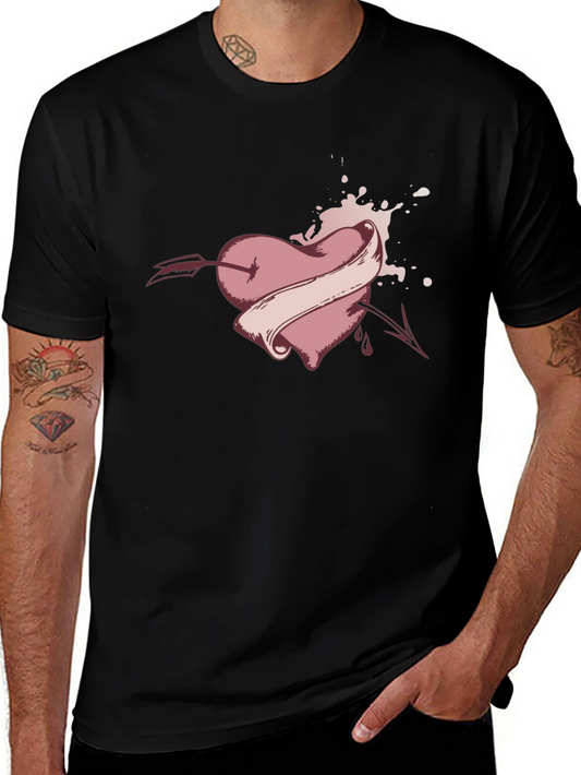 Heart Arrow Tattoo Graphic Tee