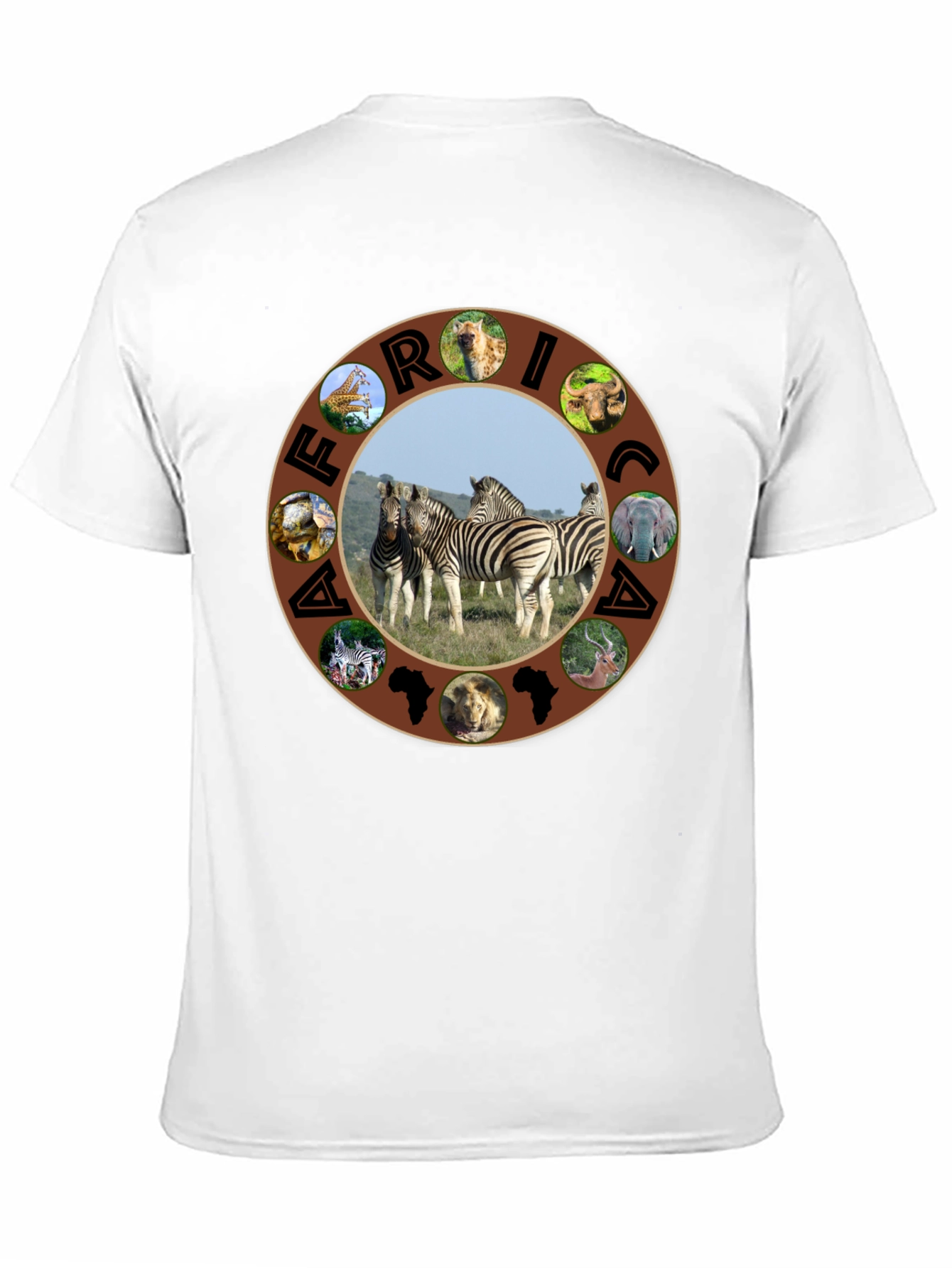 Africa Animals Circle Graphic T-Shirt
