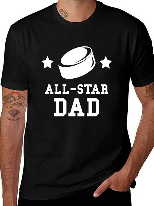 All-Star Dad Black Graphic T-Shirt
