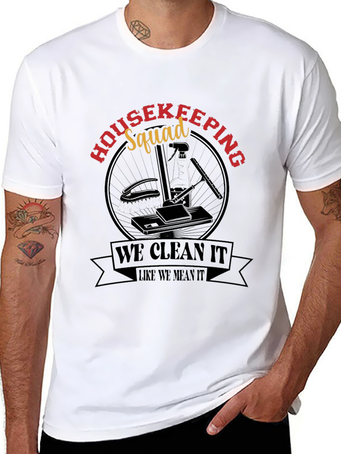 Housekeeping Squad T-Shirt - Cleaning Crew Apparel