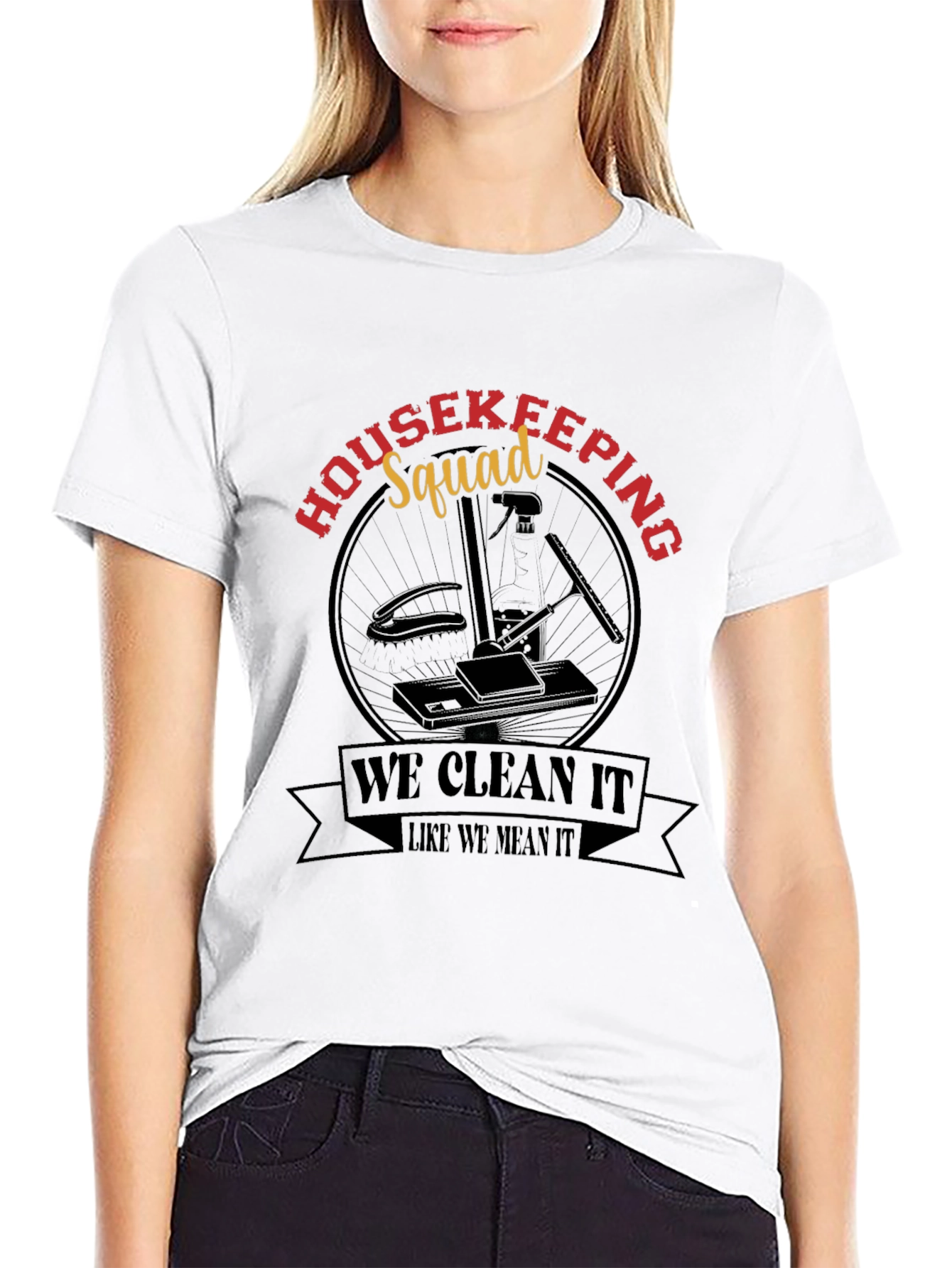 Housekeeping Squad T-Shirt - Cleaning Crew Apparel