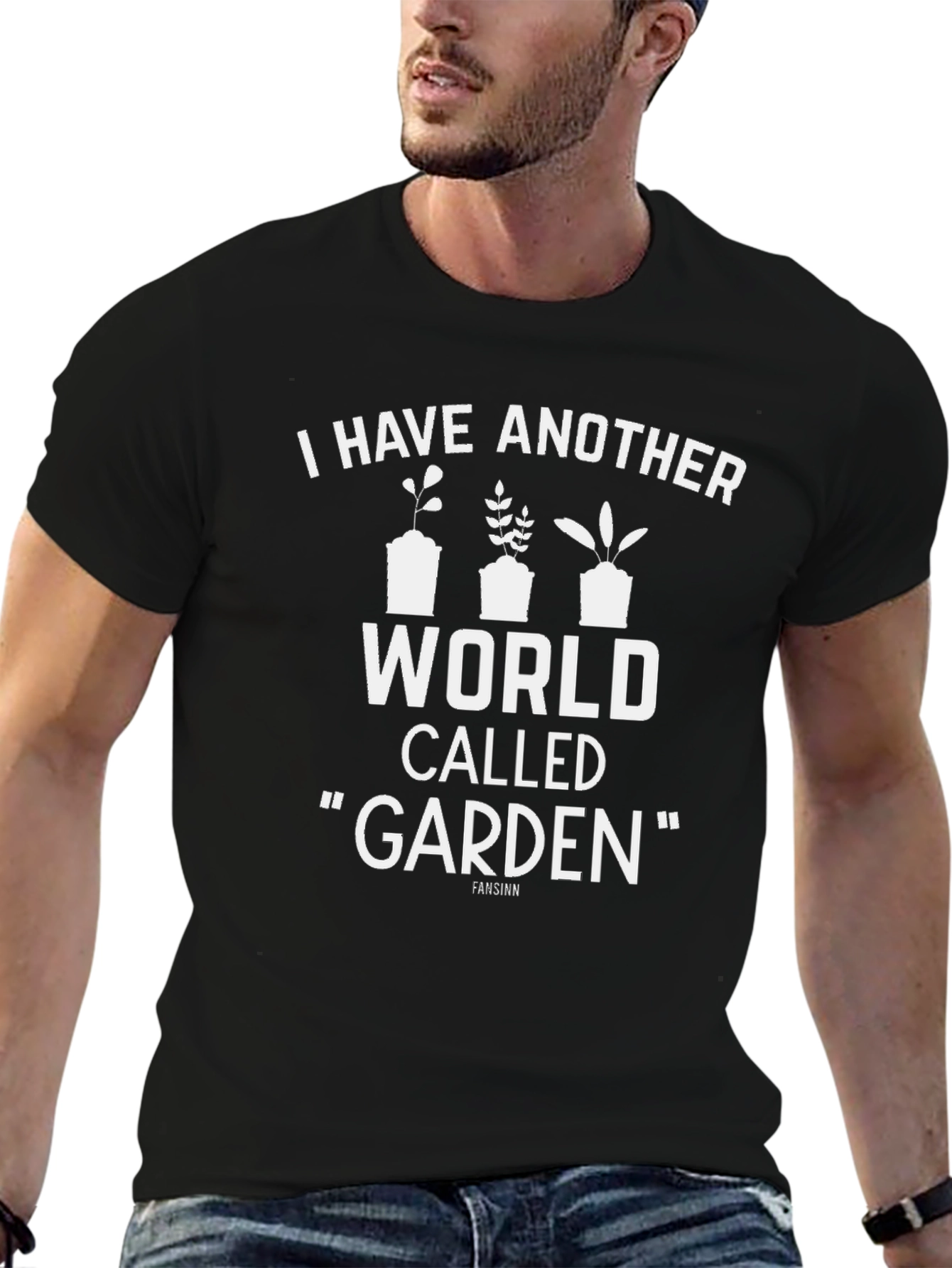 I Have Another World Called Garden Black T-Shirt