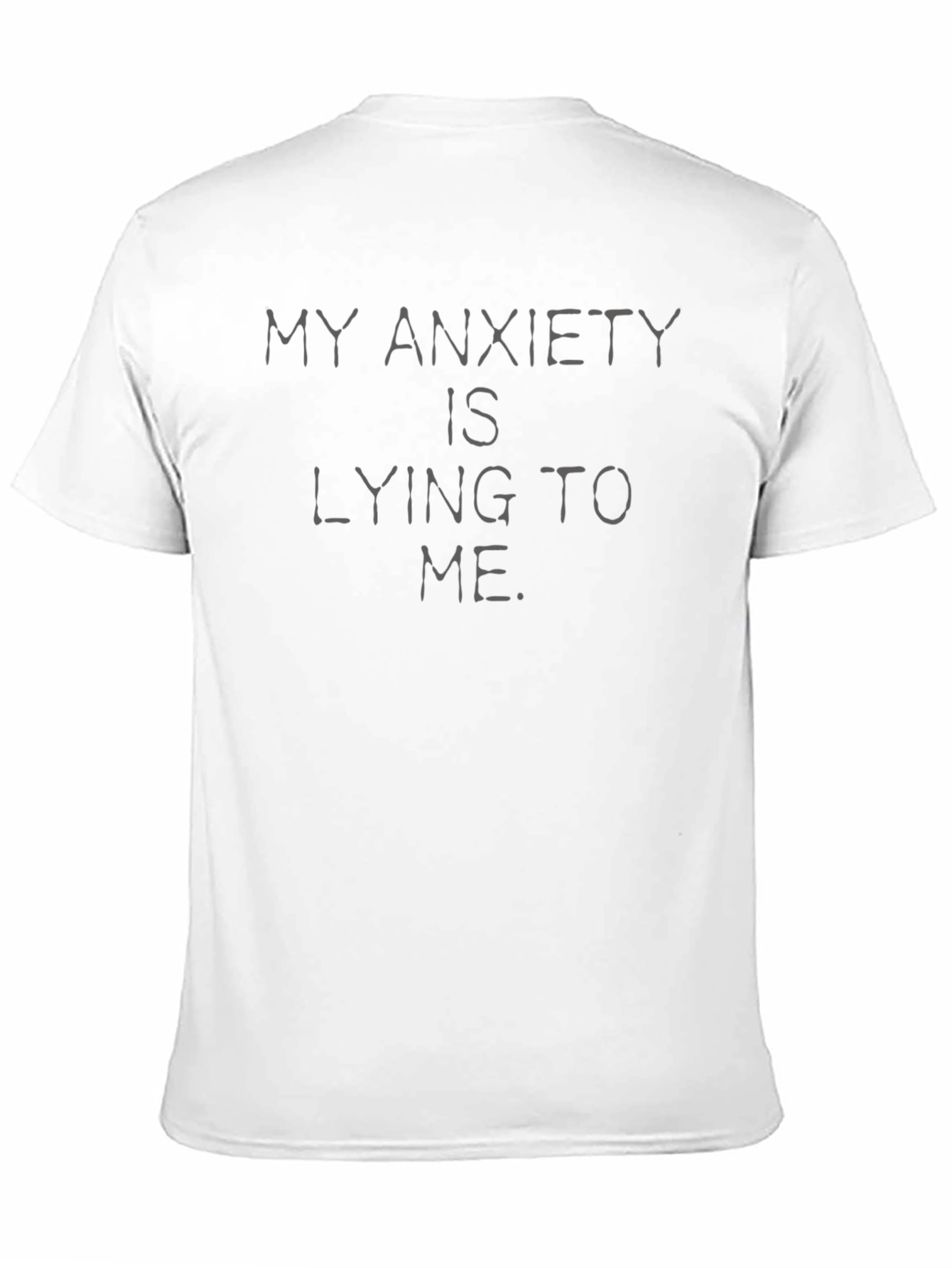 Anxiety Statement Black Graphic T-Shirt