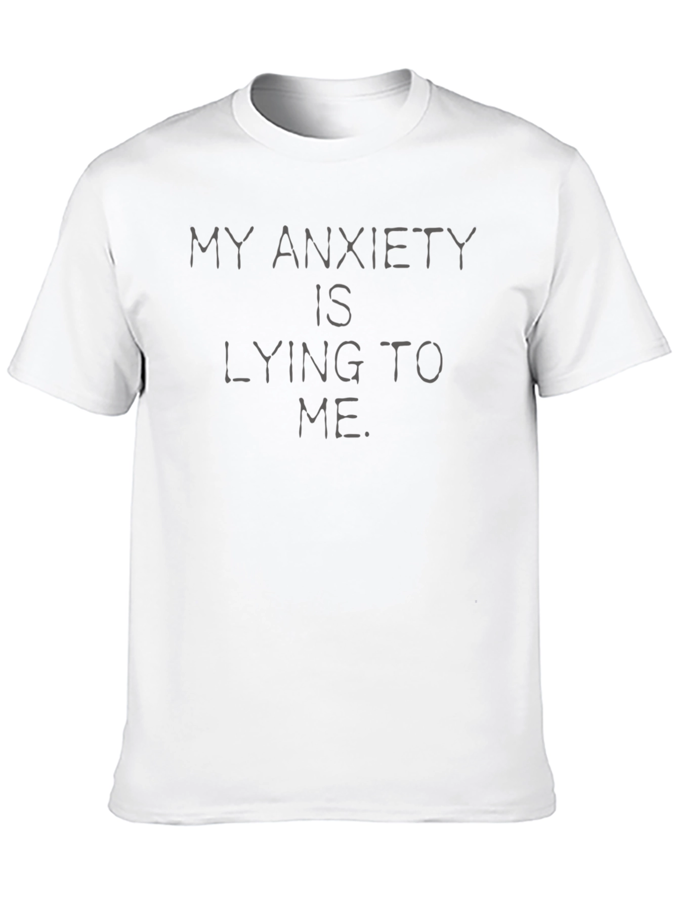 Anxiety Statement Black Graphic T-Shirt