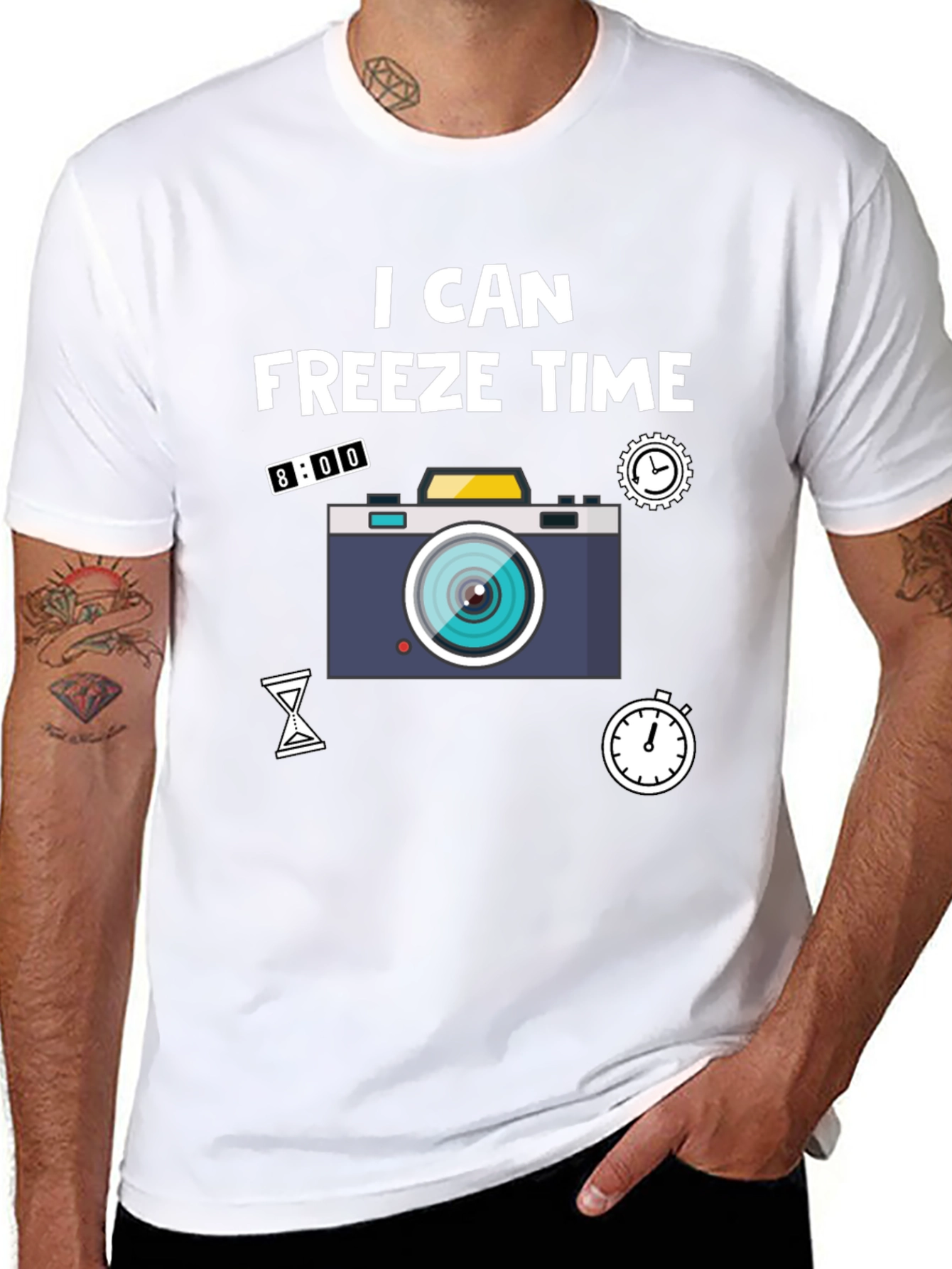I Can Freeze Time Camera Graphic T-Shirt