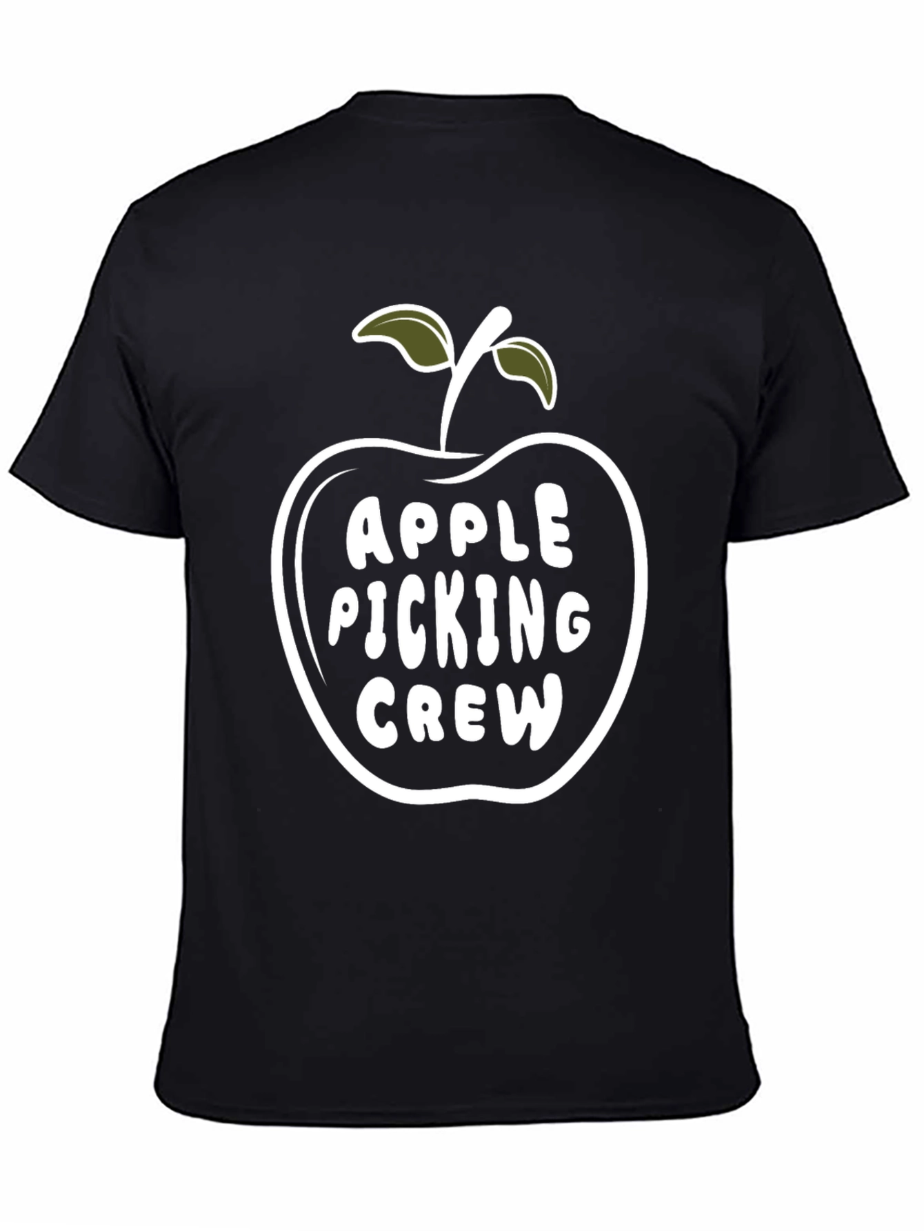 Apple Picking Crew Black T-Shirt