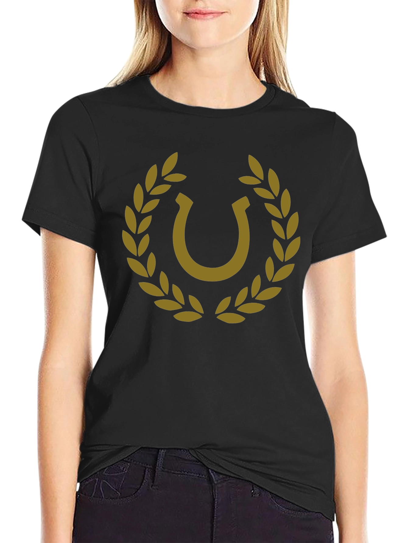 Horseshoe Laurel Graphic Tee - Luck & Style