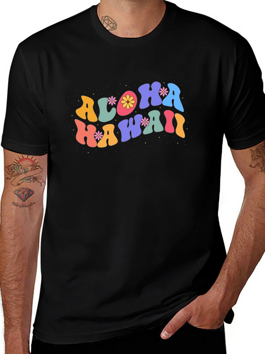 Aloha Hawaii Graphic Tee - Retro Summer Vibes