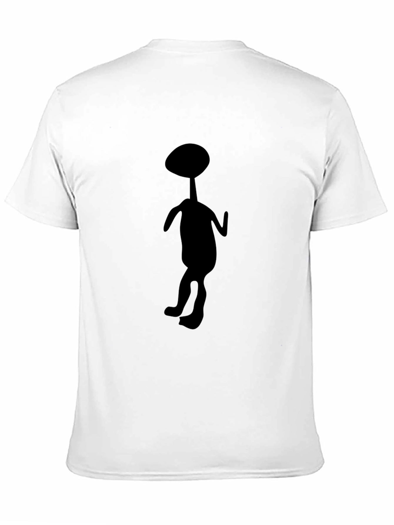 Abstract Alien Silhouette Black T-Shirt