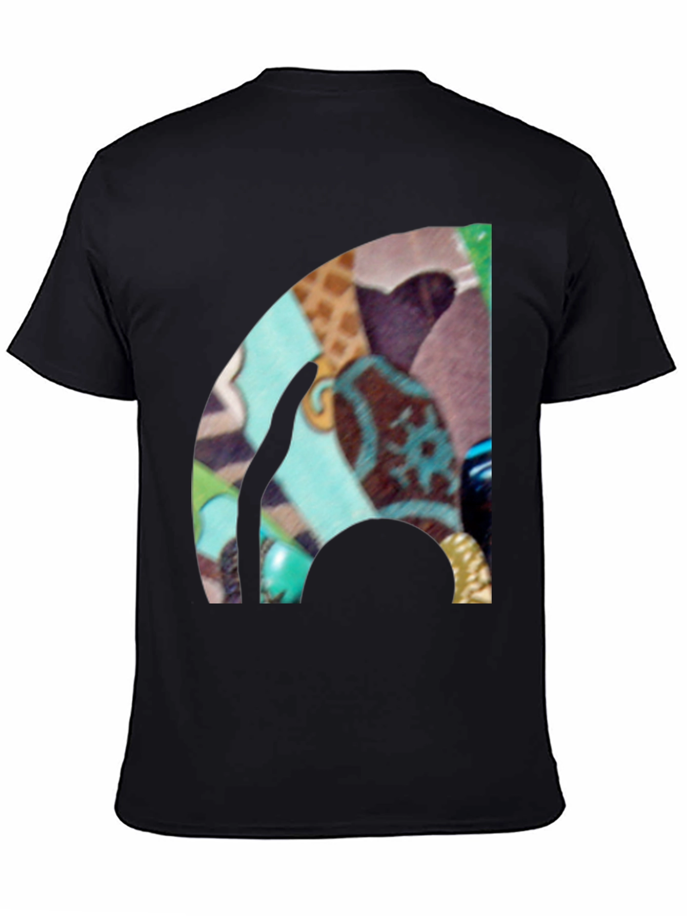 Abstract Art Graphic Black T-Shirt