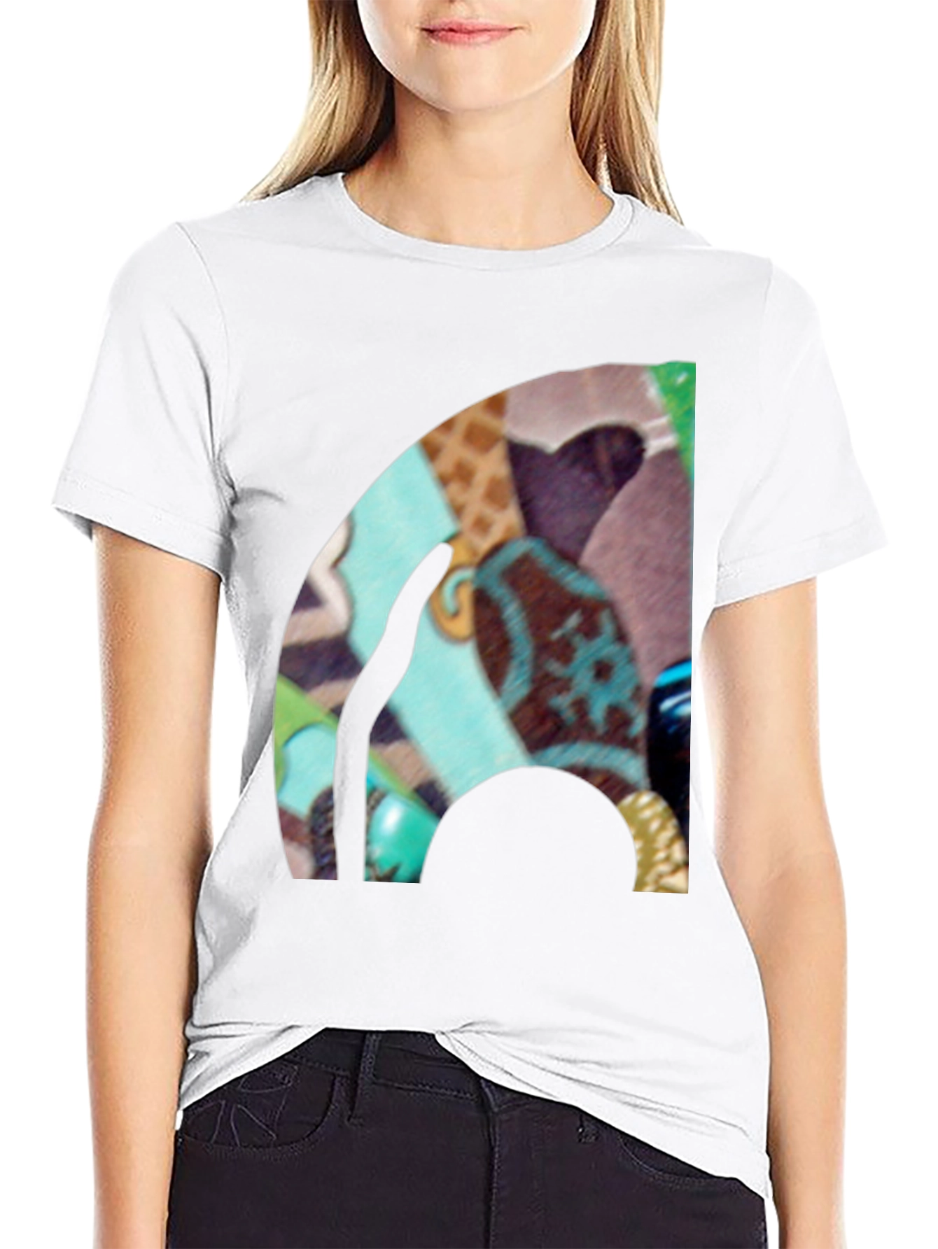 Abstract Art Graphic Black T-Shirt