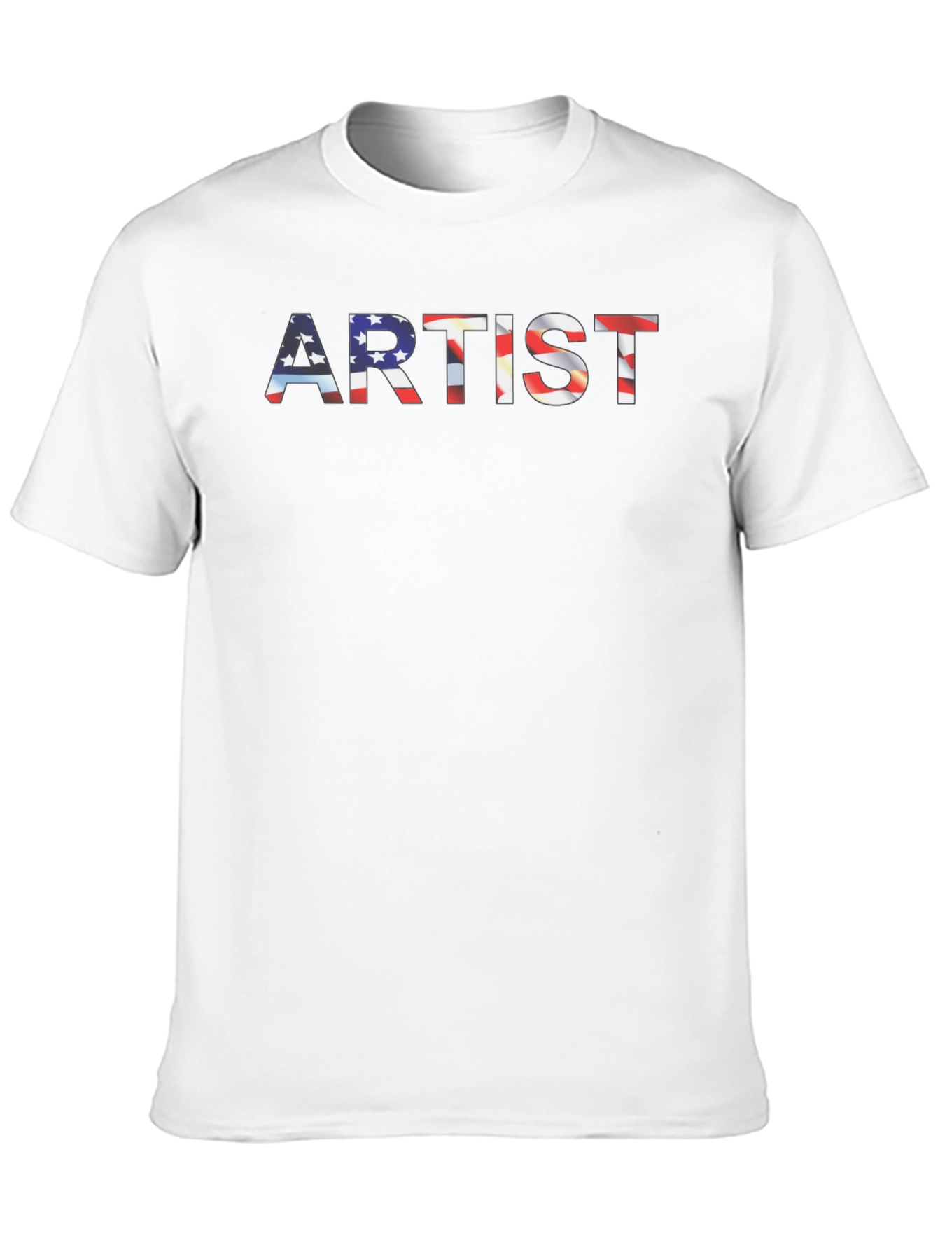 American Flag Artist Graphic Tee