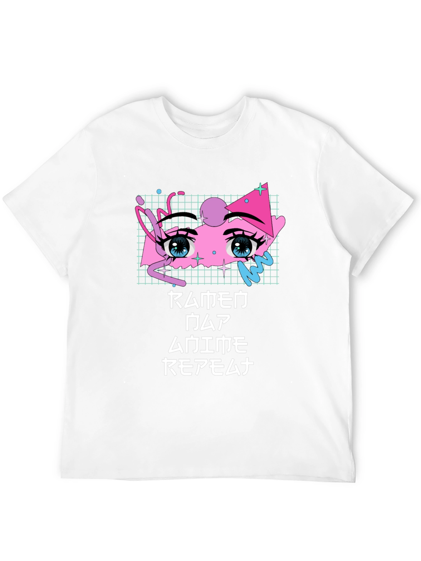 Anime Eyes T-Shirt - Vaporwave Aesthetic