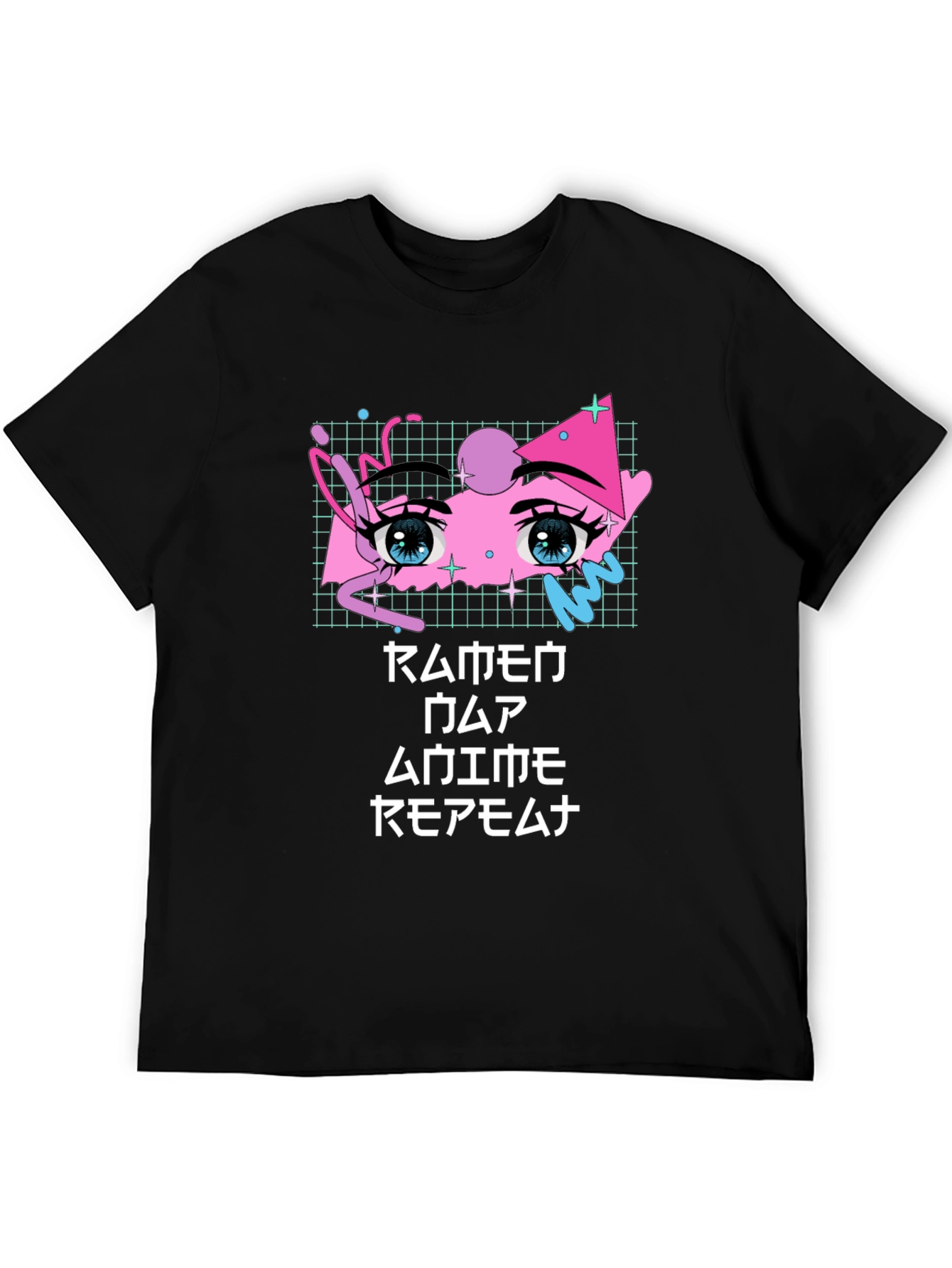 Anime Eyes T-Shirt - Vaporwave Aesthetic