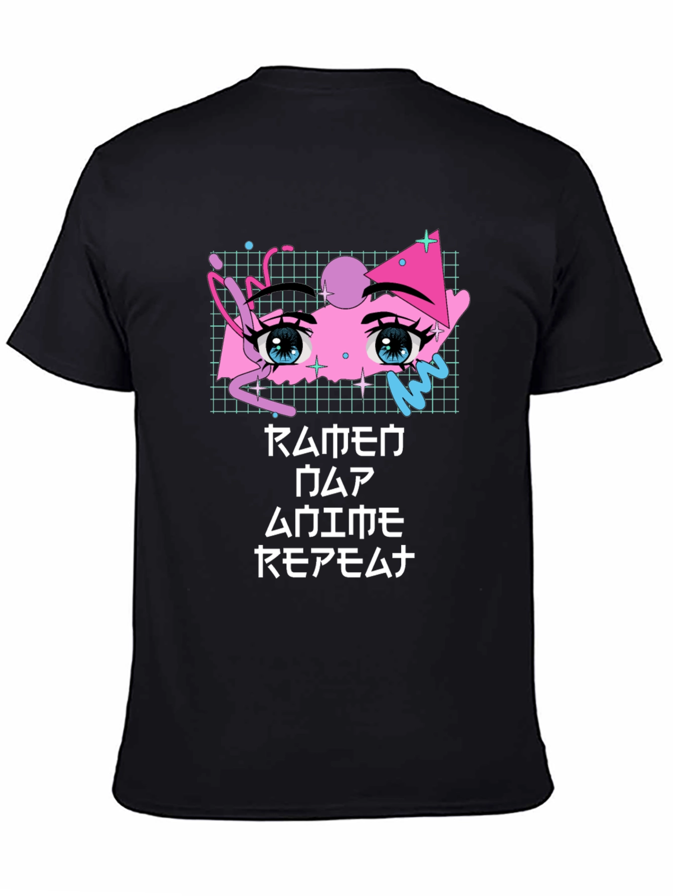 Anime Eyes T-Shirt - Vaporwave Aesthetic