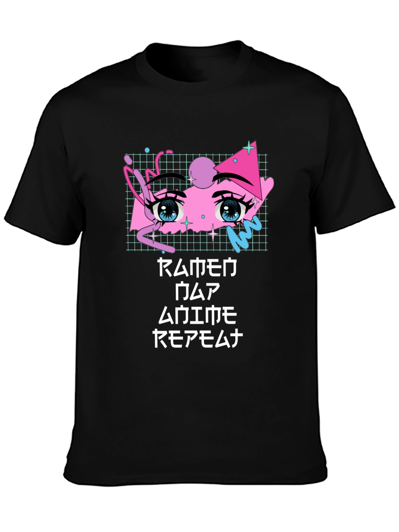 Anime Eyes T-Shirt - Vaporwave Aesthetic