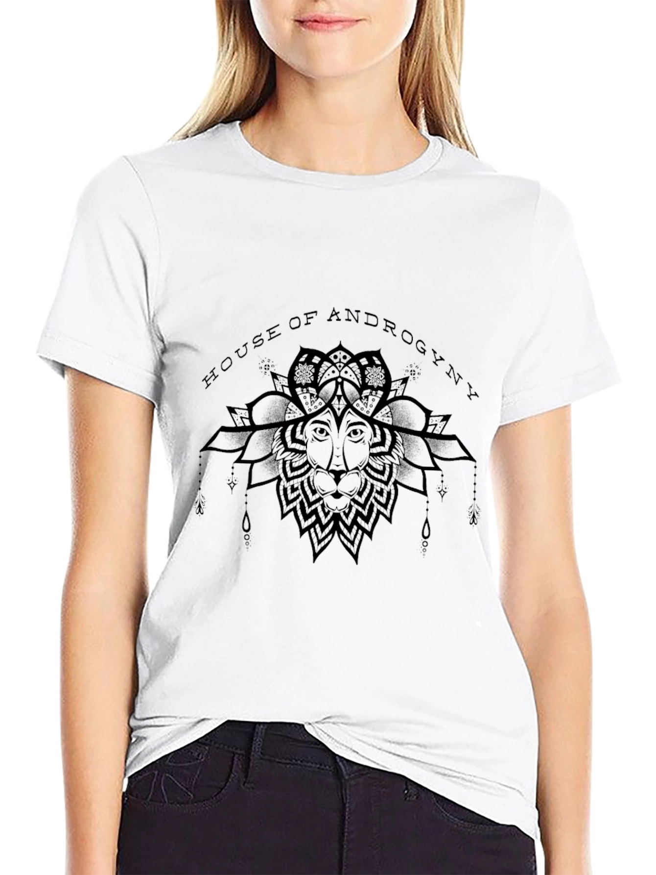 House of Androgyny Black Graphic Tee