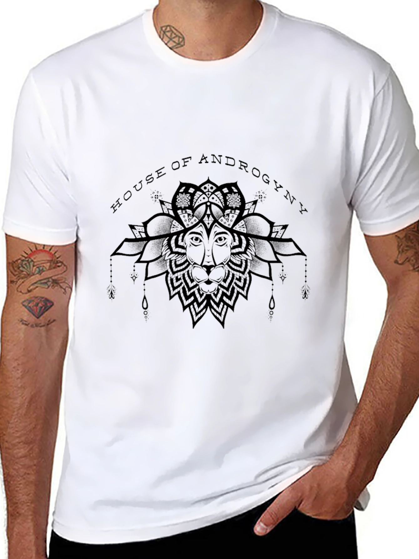 House of Androgyny Black Graphic Tee