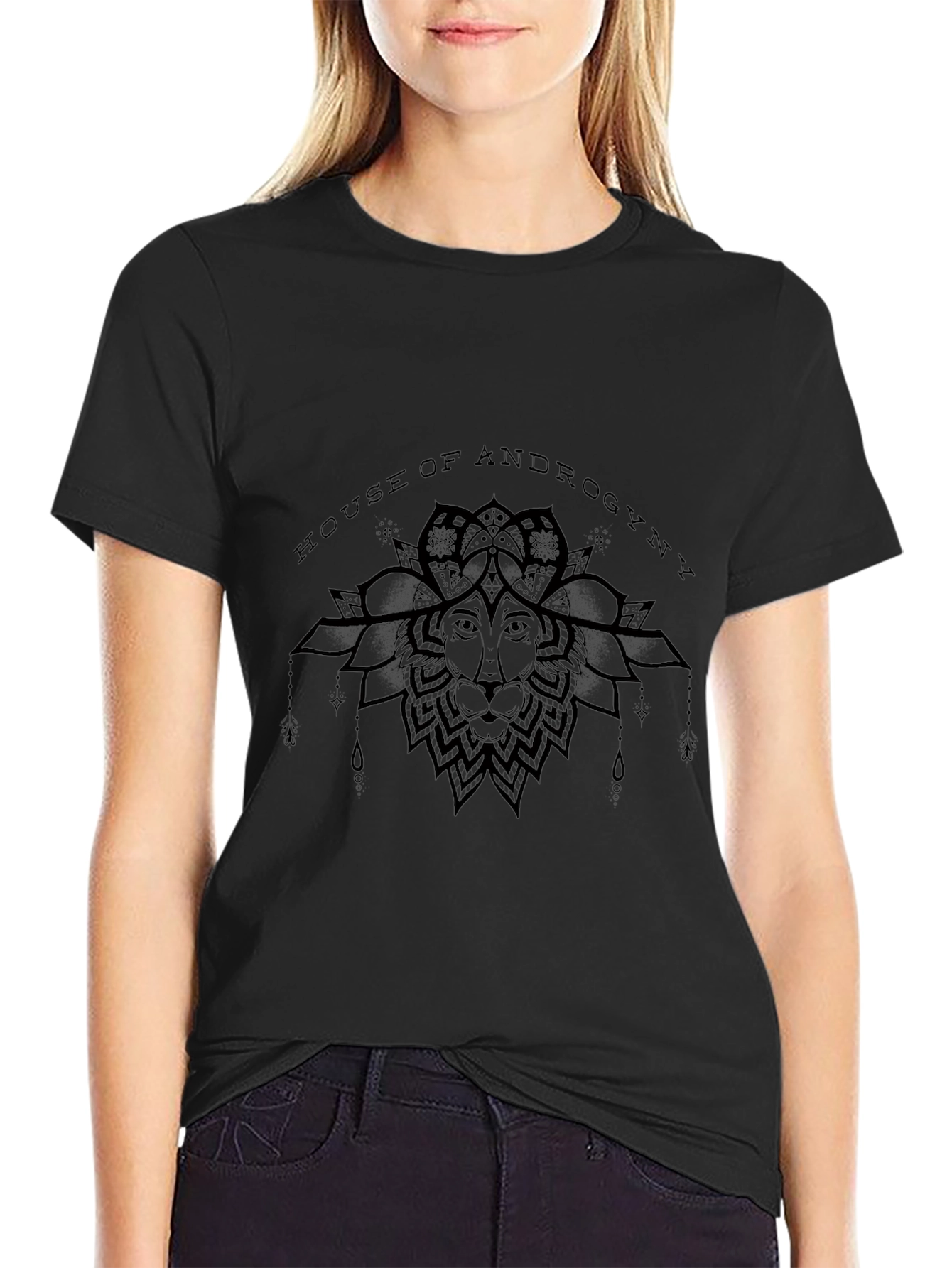 House of Androgyny Black Graphic Tee