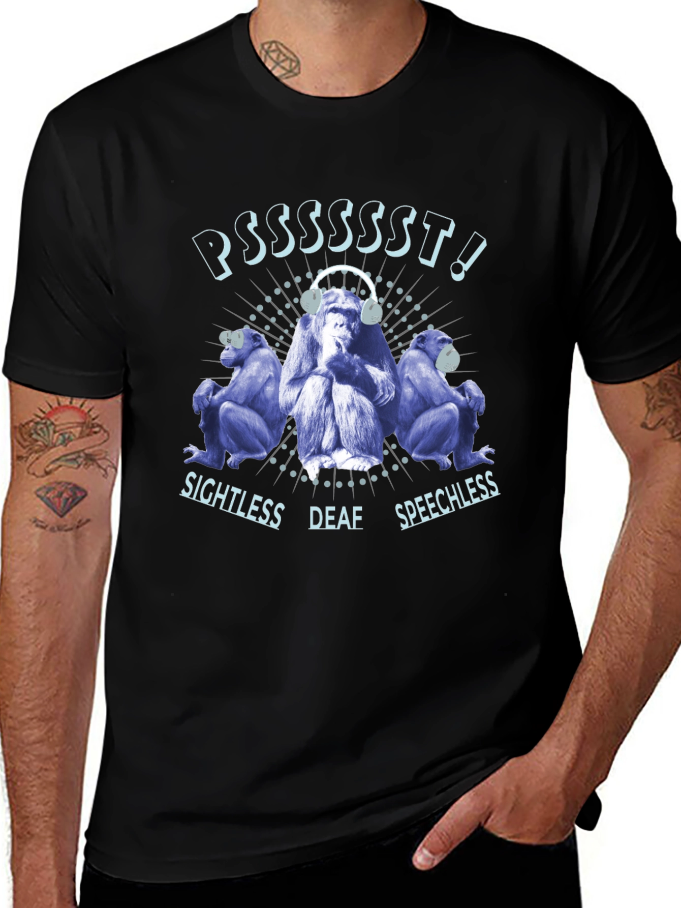 Hear No See No Speak No Evil T-Shirt