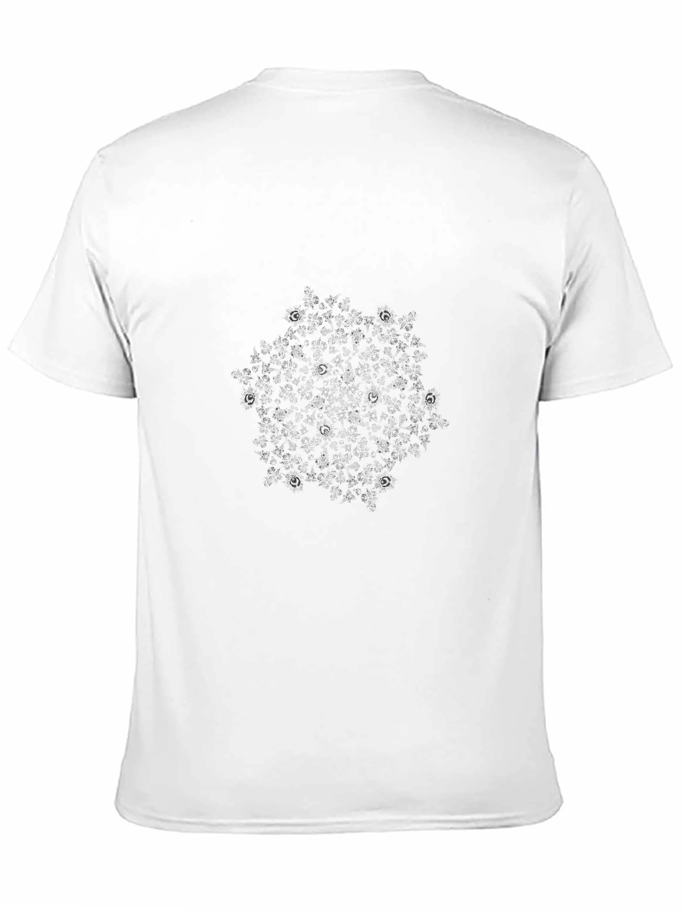 Abstract Constellation Graphic T-Shirt - Black