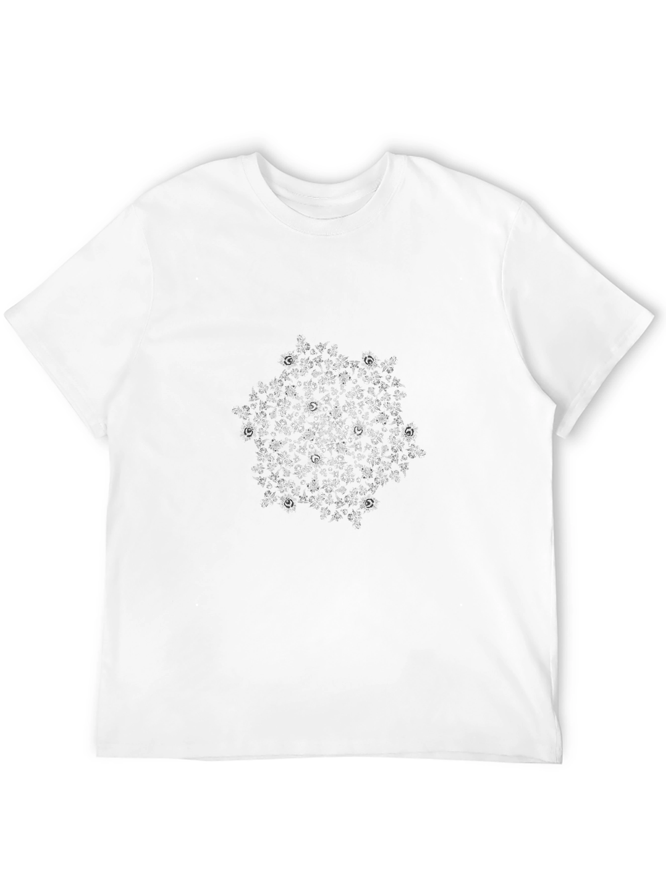 Abstract Constellation Graphic T-Shirt - Black