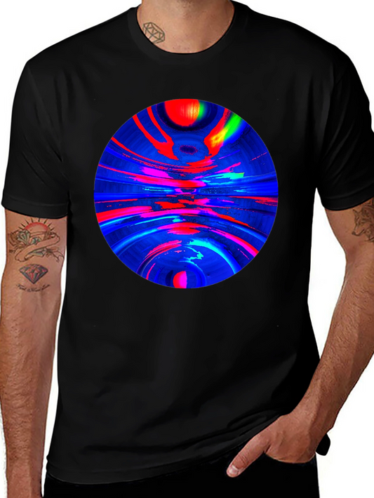 Abstract Circle Graphic T-Shirt