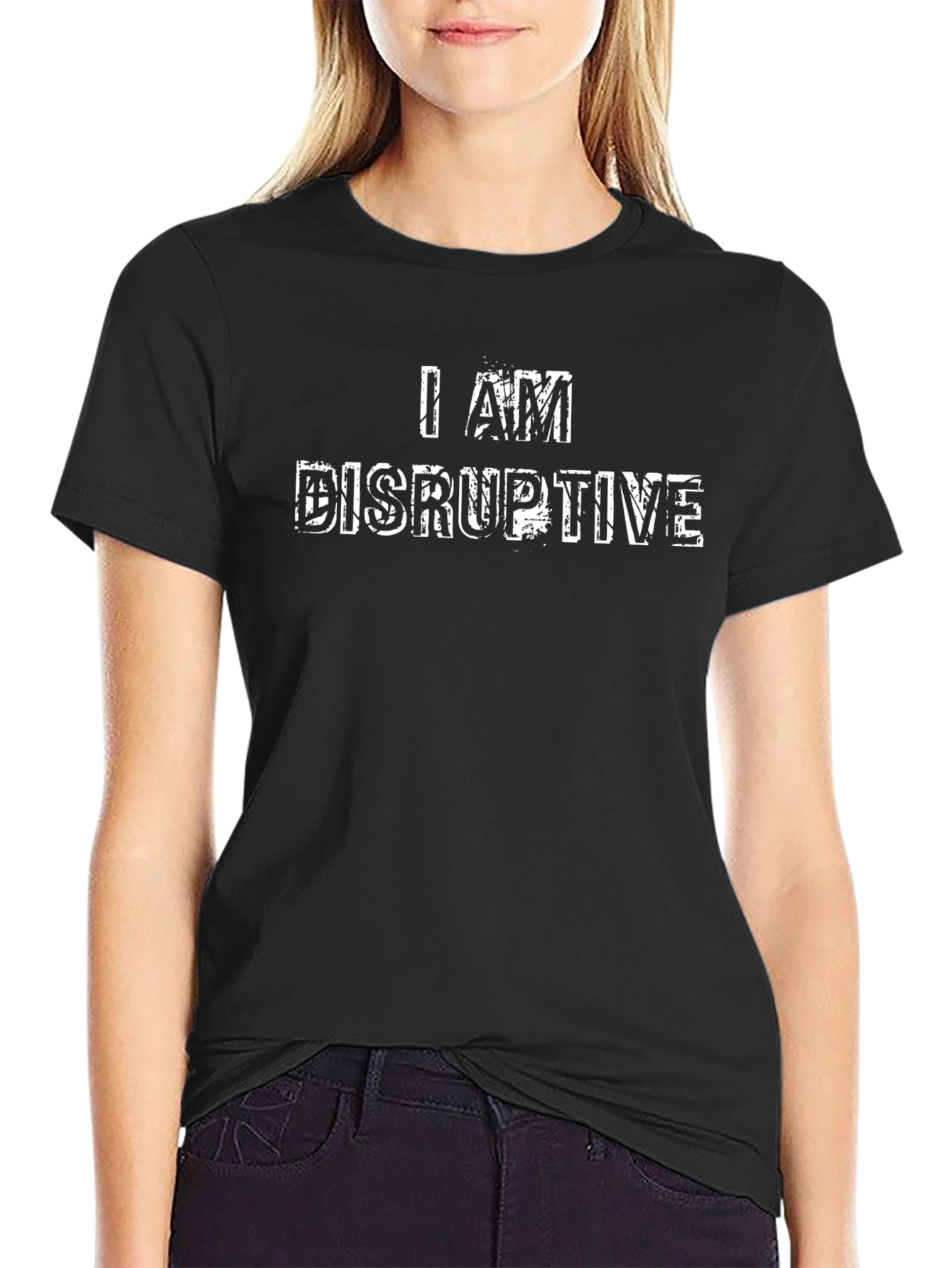I AM Disruptive Graphic Tee - Black T-Shirt