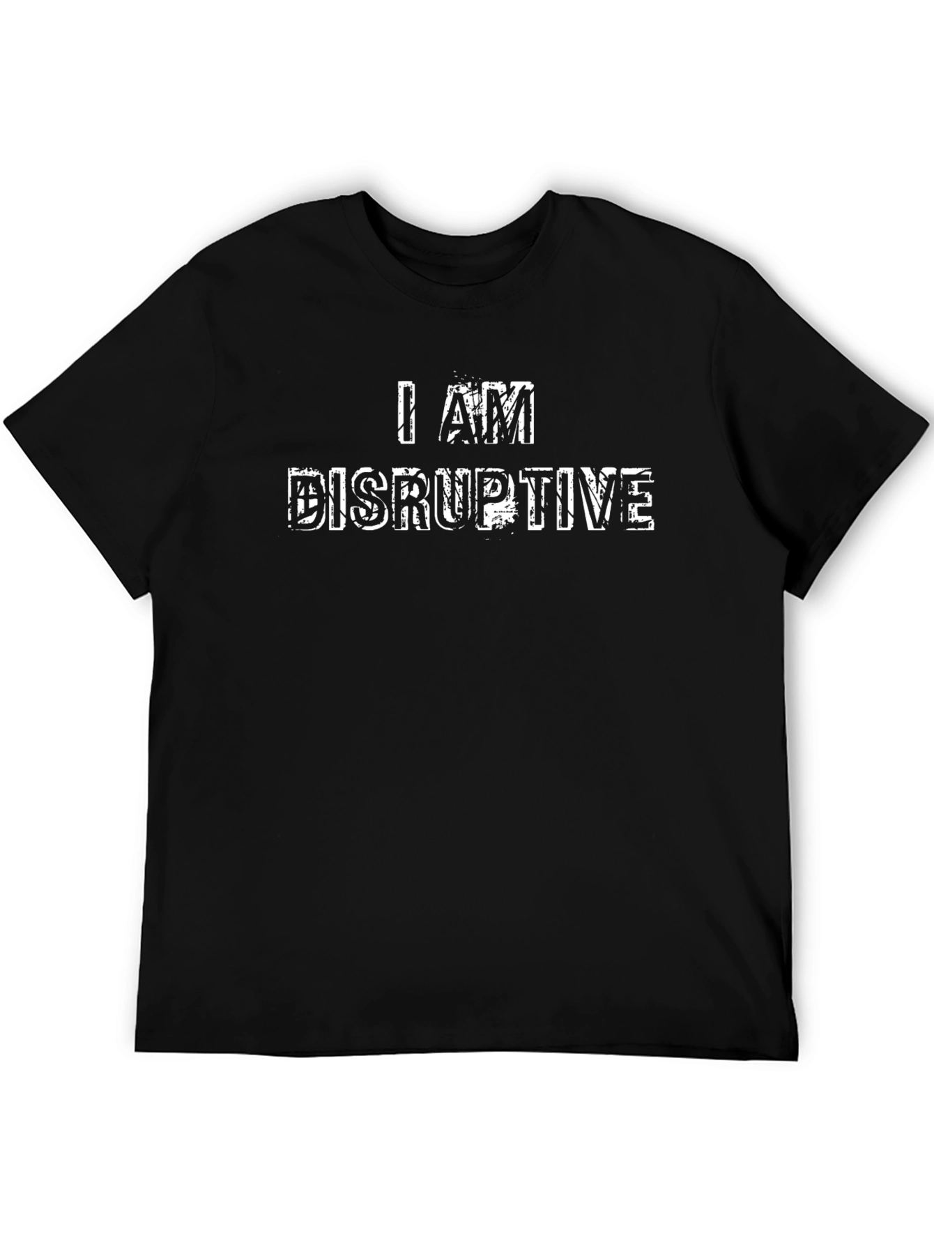 I AM Disruptive Graphic Tee - Black T-Shirt