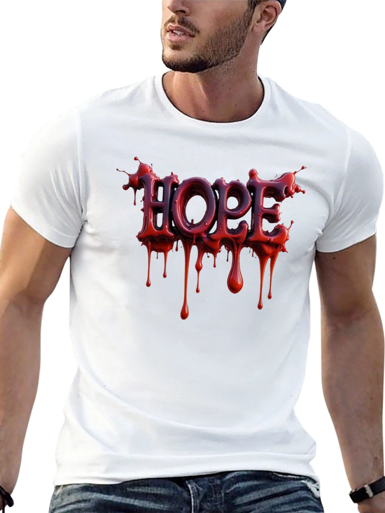 Hope Drip Graphic T-Shirt - Dark Humor Edition