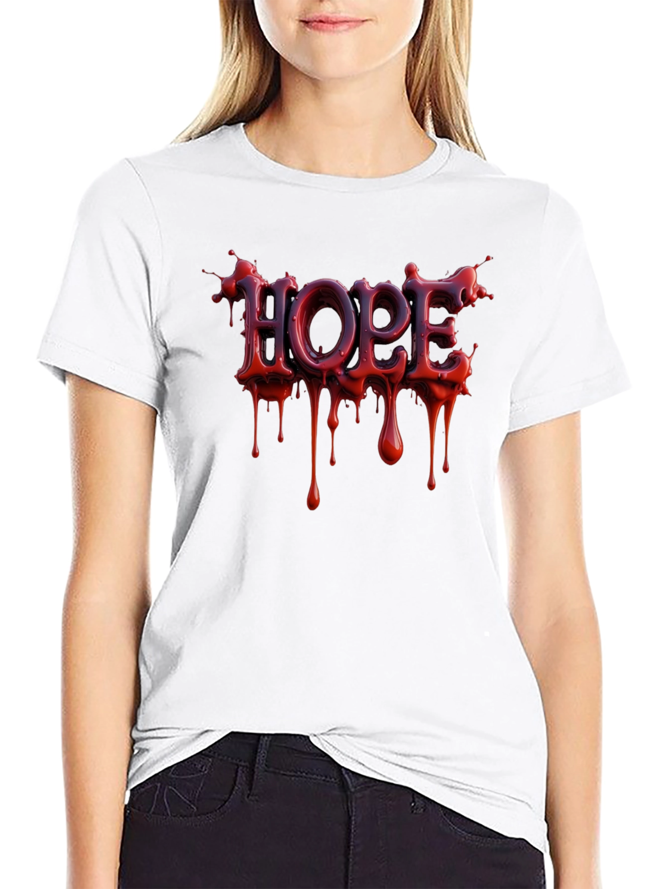 Hope Drip Graphic T-Shirt - Dark Humor Edition